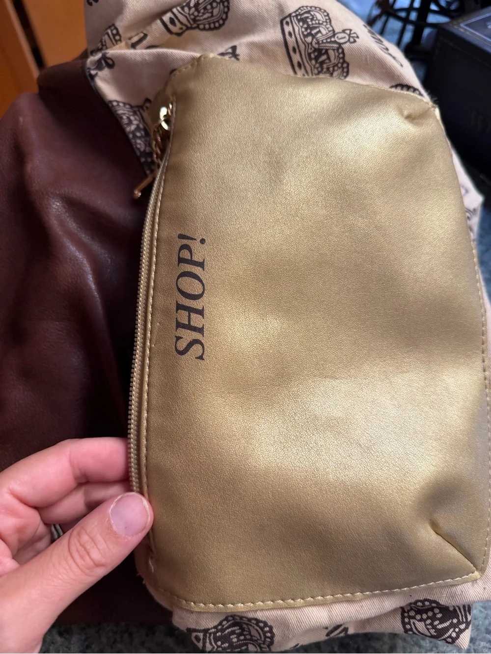 VTG Juicy Couture Brown Leather Hobo Bag Quilted Pocket Pouch Charm Y2K Slouchy